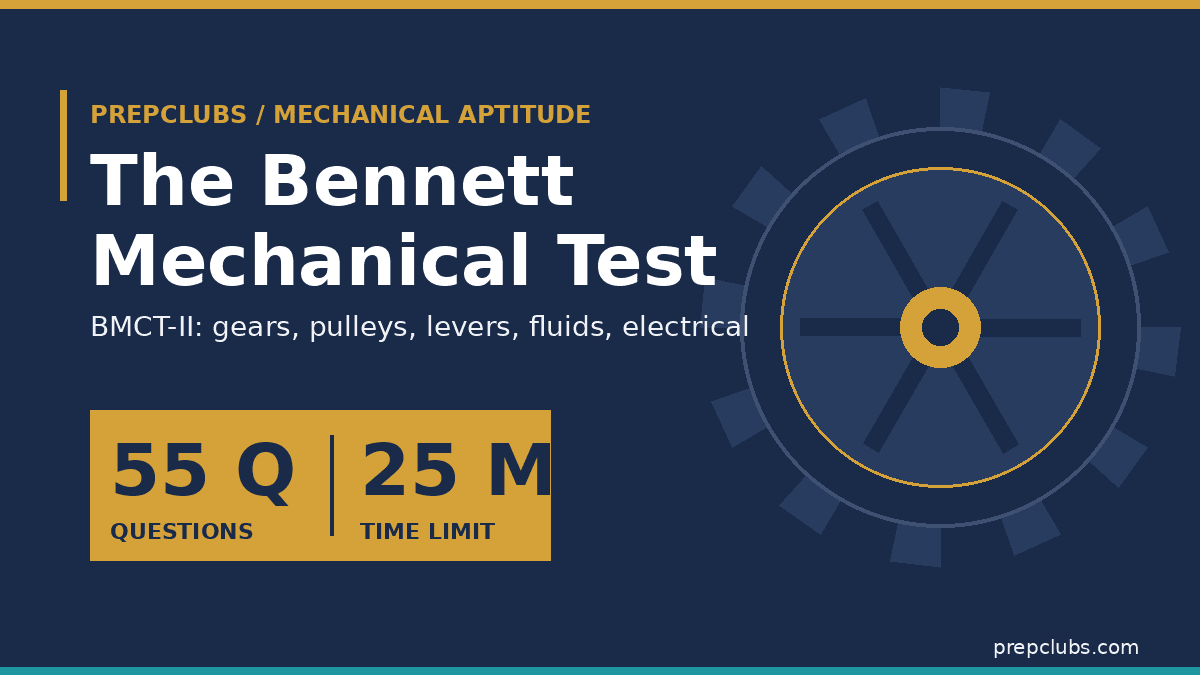 The Bennett Mechanical Comprehension Test (BMCT) in 2026