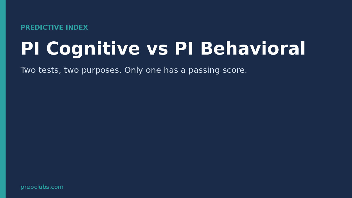 PI Cognitive vs PI Behavioral: Which One Are You Taking?