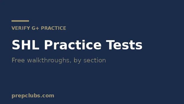 SHL Practice Tests: Free Walkthroughs by Section